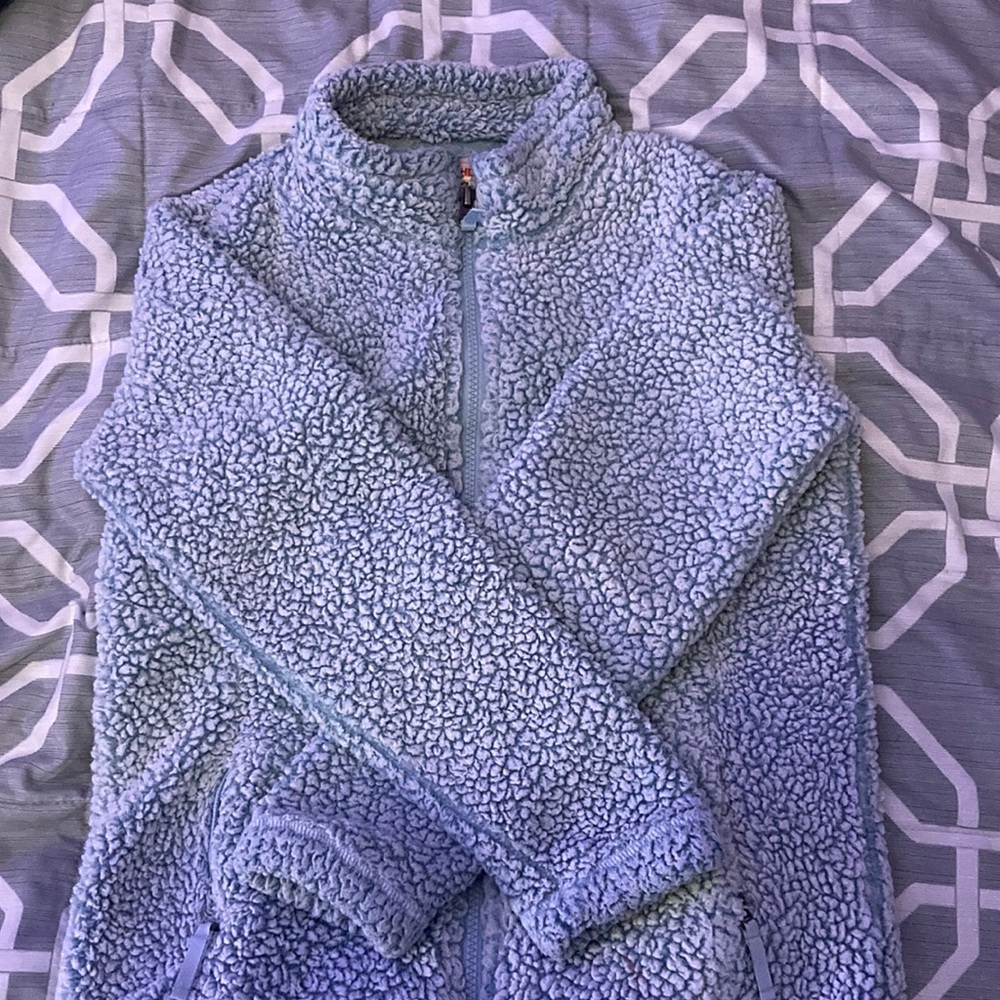 32 degree heat sherpa zip-up jacket